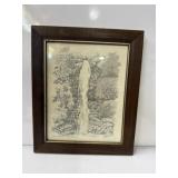 pencil or lithograph drawing titled Hana