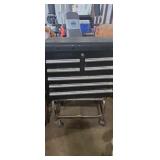 Masterforce tool chest with contents,  and cart
