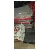 Screws, 4 nut and bolt organizers with contents
