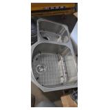 Stainless double sink (kitchen )