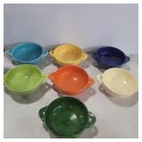 7 Fiesta cream soup bowls