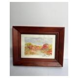10x8 2004 watercolor painting of Autumn trees