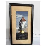 Signed Sprague damaged 15x8 framed artwork