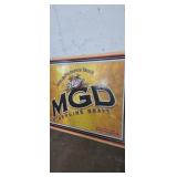 Miller MGD draft beer advertising metal sign