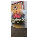 Budwiser select metal beer advertising sign