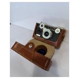 vintage Argus C3 35mm rangefinder camera inside a