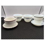 Homer, Laughlin, Pyrex decor, glassware, cups,
