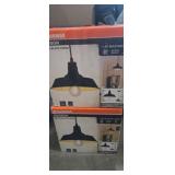 Sylvania drop lights Hudson style black finish