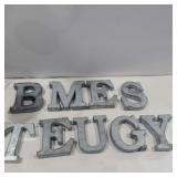 Galvanized letters 4in