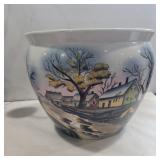 Large planter 10in tall 12.5in diameter