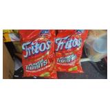 Fritos  flavor twists spicy dill pickle