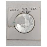 2002-S 90% silver Kennedy half dollar