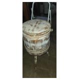 Churn style sewing stand 25in