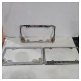 3 license plate frames