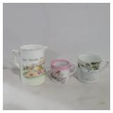 Nursery rhymes pitchers and cups