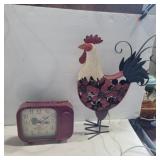 Light up metal rooster 16in and battery operated