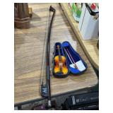 Glasser bass bow and American Girl doll violin