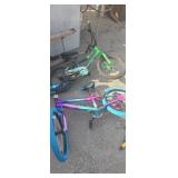 2 children's bikes , genesis 14 pink and purple ,