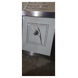 Framed Flower art work by mark baker 19x20in