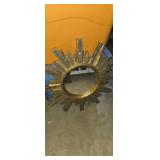 Small Round mirror with decorative frame
