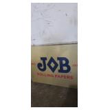 Job rolling papers advertising metal sign 24x18in