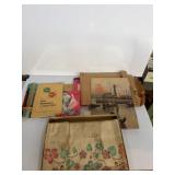 Vintage advertising & assorted, ball cookbook and