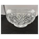 Heavy cut Crystal bowl pinwheel and diamond