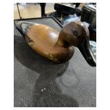 hand-carved and painted wooden duck decoy 15ï¿½