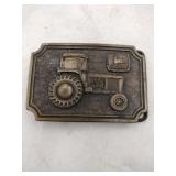 John Deere brass belt buckle