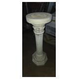 Ceramic column style planter stand 29in