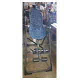Teeter workout chair and body blade stick