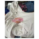white Harley-Davidson pullover hoodie Size 2X