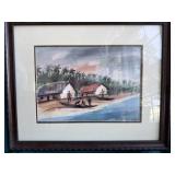 Original Water Color Tropical Scene by Chicago