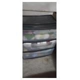 Homz 3 tier organizer with assorted yard balls