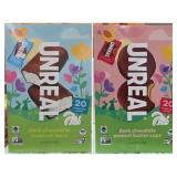 2- 20ct boxes of unreal chocolates (1 box of each