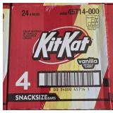Case of 24- 4ct packs of snack size vanilla kit