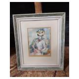 American artist Edna Gass impressionist portrait