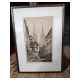 Samuel Chamberlain print "Ancient Spires,