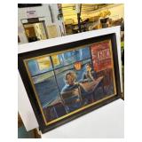 28x22 oil painting framed art work