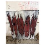 47x60 painting in canvas painting signed by
