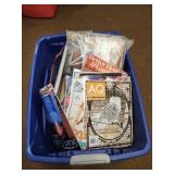 Large tote of Quilting and other magazines books