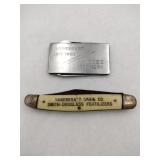 Advertisement foldable knives