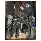 Measuring spoons, whisks, and other kitchen