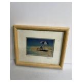 11x9 framed/signed print by Barbara