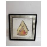 8x8 Swiss cheese W687 1999 water colored piece of