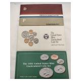 1984 1992 and 1993 uncirculated coin sets