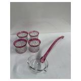 Indiana Glass / Colony Whitehall Ruby Flash punch