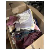 Assortment of cleaning cloths, small towels,