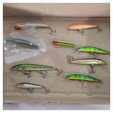 Assorted fishing lures