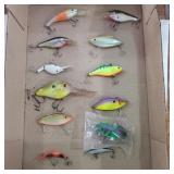 Assorted fishing lures